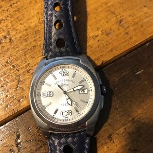 Tommy Bahama relax fit mens leather watch